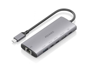 Añadir a la cesta Docking USB Tipo-C Aisens ASUC-6P030-GR con HDMI 4K, USB, 2x USB Tipo-C, RJ45 y USB Tipo-C PD Docking USB Tipo-C Aisens ASUC-6P030-GR con HDMI 4K, USB, 2x USB Tipo-C, RJ45 y USB Tipo-C PD