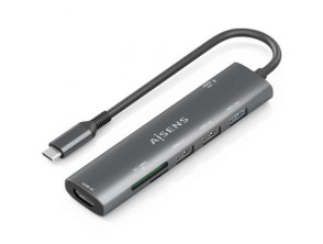 Añadir a la cesta Docking USB Tipo-C Aisens ASUC-7P027-GR | HDMI 4K USB PD Lector Tarjetas Docking USB Tipo-C Aisens ASUC-7P027-GR | HDMI 4K USB PD Lector Tarjetas