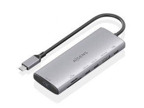 Añadir a la cesta Accesorio Docking USB Tipo-C Aisens ASUC-7P031-GR HDMI 4K USB Lector Tarjetas PD Accesorio Docking USB Tipo-C Aisens ASUC-7P031-GR HDMI 4K USB Lector Tarjetas PD