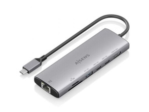 Añadir a la cesta Docking USB Tipo-C Aisens ASUC-7P032-GR con HDMI 4K, USB-C, RJ45 y Lector Tarjetas Docking USB Tipo-C Aisens ASUC-7P032-GR con HDMI 4K, USB-C, RJ45 y Lector Tarjetas