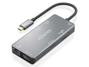 Añadir a la cesta Docking USB Tipo-C Aisens ASUC-9P018-GR 2xHDMI 4K/ 3xUSB/ 1xRJ45/ 1xLector Tarjetas/ 1xUSB Tipo-C PD Docking USB Tipo-C Aisens ASUC-9P018-GR 2xHDMI 4K/ 3xUSB/ 1xRJ45/ 1xLector Tarjetas/ 1xUSB Tipo-C PD