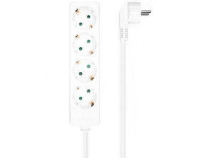 Regleta Eléctrica Aisens A154-0533 - 4 Tomas de Corriente - Cable 1.4m
