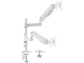 Soporte de Mesa Aisens DT32TSR-441 para 2 Monitores Giratorio/ Inclinable