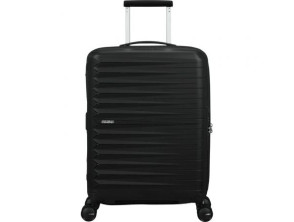 Maleta de Cabina American Tourister FastForward Spinner Expansible 55cm/ 55x40x23cm/ 4 Ruedas - Negro