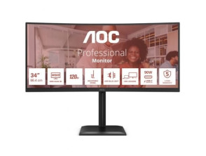 Añadir a la cesta Monitor Profesional AOC CU34E4CV Curvo Ultrapanorámico 34 Pulgadas WQHD Multimedia Regulable en Altura Monitor Profesional AOC CU34E4CV Curvo Ultrapanorámico 34 Pulgadas WQHD Multimedia Regulable en Altura