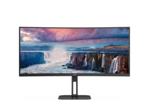 Monitor Profesional Ultrapanorámico Curvo AOC 34" WQHD Multimedia