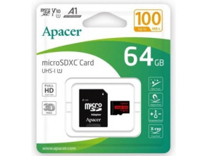 Tarjeta de Memoria Apacer 64GB XC UHS-1 con Adaptador Clase 10