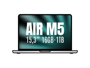 Añadir a la cesta Apple Macbook Air 15,3" - Procesador M5 10-Core CPU - 16GB RAM - 1TB SSD - GPU 10-Core Apple Macbook Air 15,3" - Procesador M5 10-Core CPU - 16GB RAM - 1TB SSD - GPU 10-Core