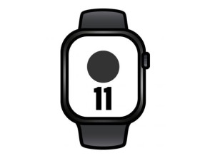 Apple Watch Series 11 Titanio Negro 42mm Cellular GPS - Correa Deportiva Pizarra