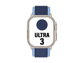 Apple Watch Ultra 3 GPS Cellular 49mm Titanio Natural Correa Loop Trail Azul