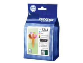Cartucho de Tinta Brother LC-3213VAL Original Multipack - Cian/Magenta/Amarillo