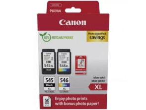 Cartucho de Tinta Canon PG-545XL + CL546XL Multipack Original Negro Alta Capacidad
