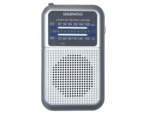 Radio Portátil Daewoo DW1008/ a Pilas - Plata