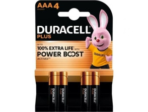 Pack de 4 Pilas AAA Duracell Plus Power Boost 1.5V