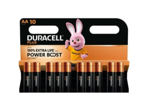 Pilas AA Duracell Plus Power Boost - Pack de 10 unidades 1.5V