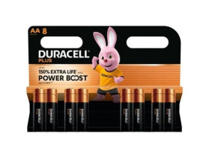 Pilas AA Duracell Plus Power Boost - Pack de 8 unidades, 1.5V