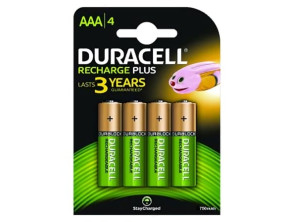 Pack de 4 Pilas AAA 1.2V Duracell HR3-B