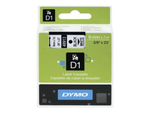 Cinta Dymo D1 40913 Adhesiva de Plástico - 9mm x 7m para Label Manager