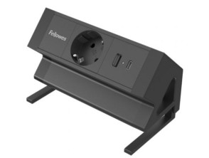Regleta Sobremesa Fellowes 100137172 con 1 Tomas de corriente/ 1 USB Tipo-C y Cable 2m