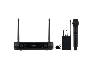 Micrófono Inalámbrico Doble Mano y Petaca UHF Fonestar SONAIR-2MP