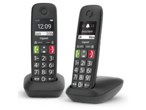 Teléfono Inalámbrico Gigaset E290/ Pack DUO - Negro