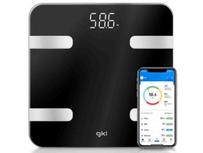 Báscula de Baño GKL Fitblue 300 Black - Monitorea Peso con Precisión en Casa