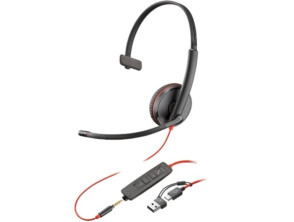 Añadir a la cesta Auricular Poly Blackwire 3215 con Adaptador USB-C/A y Micrófono - Jack 3.5mm Auricular Poly Blackwire 3215 con Adaptador USB-C/A y Micrófono - Jack 3.5mm