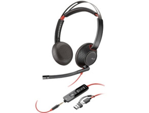 Añadir a la cesta Auriculares Poly Blackwire 5220 + Adaptador USB-C/A/ con Micrófono/ Jack 3.5mm - Negro Auriculares Poly Blackwire 5220 + Adaptador USB-C/A/ con Micrófono/ Jack 3.5mm - Negro