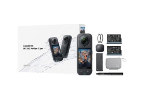 Cámara Digital Deportiva Insta360 X5 - Kit Esencial con Ángulo de Visión 360º - 8K