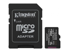 Tarjeta de Memoria Kingston CANVAS Select Plus 256GB microSD XC con Adaptador/ Clase 10