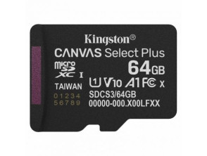 Añadir a la cesta Kingston Tarjeta de Memoria CANVAS Select Plus 64GB microSDXC Clase 10 Kingston Tarjeta de Memoria CANVAS Select Plus 64GB microSDXC Clase 10