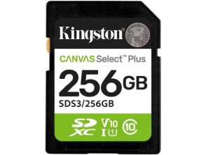 Tarjeta de Memoria Kingston CANVAS Select Plus 256GB SD XC/ Clase 10