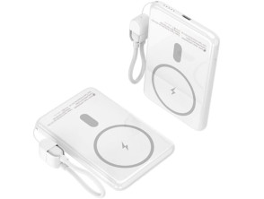 Powerbank Leotec LEPOWW20W5W 5000mAh Blanco Inalámbrico