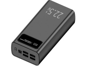 POWER BANK 30000mAh 22.5W NEGRO LEOTEC - Negra