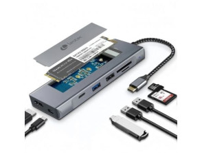 Docking USB Tipo-C Leotec LEDS07 con Ranura SSD M.2 y Conectividad HDMI 4K - Accesorio Portátil LEOTEC