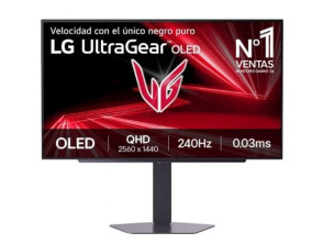 Monitor Gaming LG UltraGear 27"/ QHD/ 0.03ms/ 240Hz/ OLED/ Regulable en altura