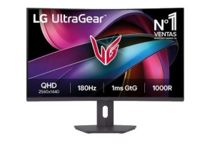 Monitor Gaming Curvo LG UltraGear 32G600A-B QHD 31.5" 1ms 180Hz VA Altura Ajustable