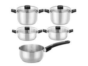 Pack Batería de Cocina Monix Elite Ø14cm Ø20 - 24cm Ø20 - 24cm Acero Inoxidable