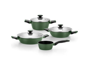 Pack Batería de Cocina Monix Forest M509900 - Acero Inoxidable con Cazo y Cacerolas
