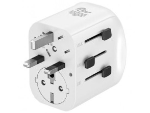 Cargador de Pared Universal Muvit For Change MCADP0006/ Toma de Corriente Universal/ 1xUSB Tipo-C/ 2xUSB