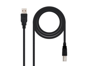Añadir a la cesta Cable USB 2.0 Impresora Nanocable 10.01.0105-BK/ USB Tipo-B Macho - USB Macho/ 4.5m Cable USB 2.0 Impresora Nanocable 10.01.0105-BK/ USB Tipo-B Macho - USB Macho/ 4.5m
