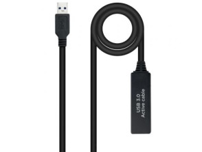 Cable Alargador USB 3.0 Amplificador Nanocable 10m - USB Macho a USB Hembra