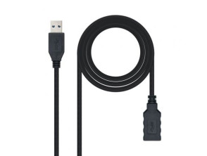 Añadir a la cesta Cable Alargador USB 3.0 Nanocable - Macho a Hembra - 3m Cable Alargador USB 3.0 Nanocable - Macho a Hembra - 3m