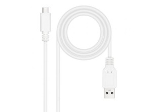 Cable USB 2.0 Nanocable 1m 480Mbps USB Tipo-C Macho a USB Macho