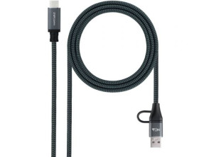 Cable USB Tipo-C 3.2 Nanocable NANO CABLE 3m Macho a Macho - Hasta 100W/20Gbps
