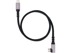 Cable Nanocable USB 3.2 Tipo-C Acodado - USB Tipo-C Macho/Macho - 100W - 10Gbps - 2m
