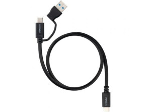 Cable USB 3.2 Tipo-C Nanocable - USB Tipo-C Macho/USB Macho - Hasta 60W/10Gbps/2m