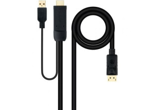 Añadir a la cesta Cable Conversor Nanocable 10.15.4352/ HDMI Macho - DisplayPort Macho/ 1.8m - Negro Cable Conversor Nanocable 10.15.4352/ HDMI Macho - DisplayPort Macho/ 1.8m - Negro