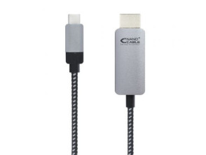 Cable Conversor Nanocable USB Tipo-C Macho a HDMI Macho 3m - Modelo 10.15.5103 - Negro