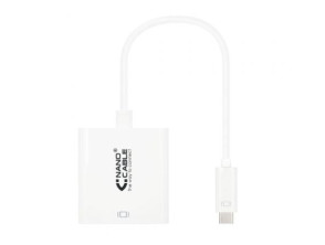 Conversor USB Tipo-C a DVI-D Hembra Nanocable 15cm